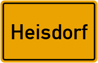 Ortsschild von Gemeinde Heisdorf in Rheinland-Pfalz
