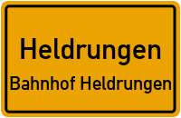 Oldislebener Weg in HeldrungenBahnhof Heldrungen