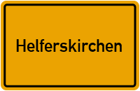 Ortsschild von Gemeinde Helferskirchen in Rheinland-Pfalz
