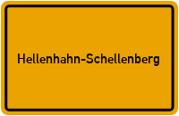 City Sign Hellenhahn-Schellenberg