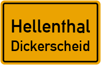 Straßen in Hellenthal Dickerscheid