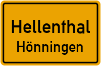 Straßenverzeichnis Hellenthal Hönningen