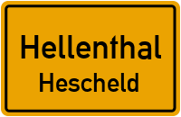 Straßen in Hellenthal Hescheld