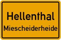 Straßen in Hellenthal Miescheiderheide