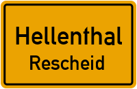 Straßen in Hellenthal Rescheid