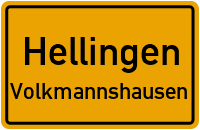 Volkmannshäuser Dorfstraße in HellingenVolkmannshausen