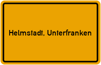City Sign Helmstadt, Unterfranken