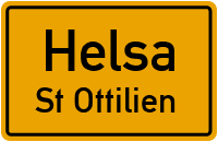 Querstraße in HelsaSt Ottilien