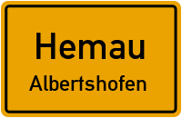 Straßenverzeichnis Hemau Albertshofen