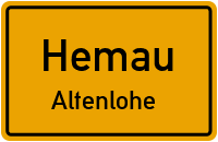 Straßenverzeichnis Hemau Altenlohe