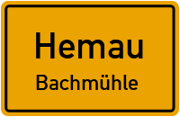 Straßenverzeichnis Hemau Bachmühle