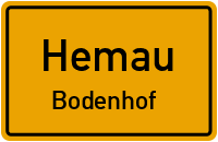 Straßenverzeichnis Hemau Bodenhof