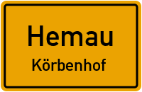 Straßenverzeichnis Hemau Körbenhof