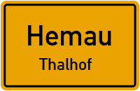 Straßenverzeichnis Hemau Thalhof