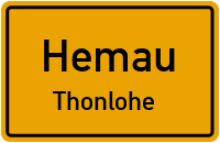 Straßenverzeichnis Hemau Thonlohe