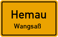 Straßenverzeichnis Hemau Wangsaß