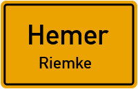 Straßenverzeichnis Hemer Riemke