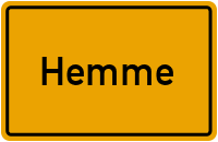 Dorfstraße in Hemme