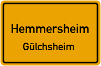Obere Dorfstrße in HemmersheimGülchsheim