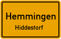 Ortsstraße in HemmingenHiddestorf