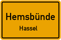 Hasseler Dorfstraße in HemsbündeHassel
