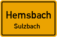 Bachgasse in HemsbachSulzbach