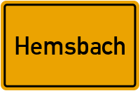 Wo liegt Hemsbach?