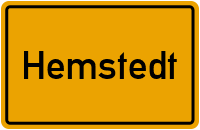 Ortsschild von Gemeinde Hemstedt in Sachsen-Anhalt