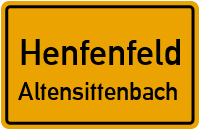 Hauptstraße in HenfenfeldAltensittenbach