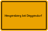 City Sign Hengersberg bei Deggendorf