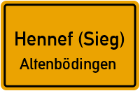 Altenbödinger Straße in Hennef (Sieg)Altenbödingen