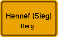 Bergweg in Hennef (Sieg)Berg