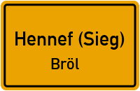 Straßenverzeichnis Hennef (Sieg) Bröl