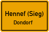 Straßenverzeichnis Hennef (Sieg) Dondorf