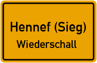 Straßenverzeichnis Hennef (Sieg) Wiederschall