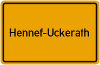 Ortsschild Hennef-Uckerath