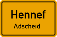 Straßen in Hennef Adscheid