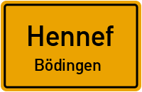 Straßen in Hennef Bödingen