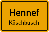 Straßen in Hennef Köschbusch