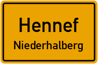 Straßen in Hennef Niederhalberg