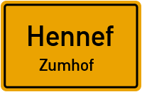 Straßen in Hennef Zumhof