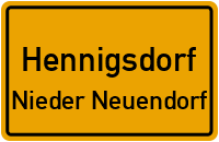 Bahnhofsweg in HennigsdorfNieder Neuendorf