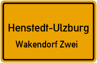 Straßen in Henstedt-Ulzburg Wakendorf Zwei