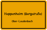 Straßenverzeichnis Heppenheim (Bergstraße) Ober-Laudenbach