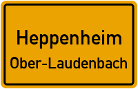 Ober-Laudenbacher Straße in HeppenheimOber-Laudenbach