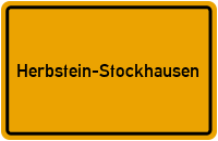Ortsschild Herbstein-Stockhausen