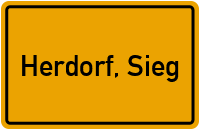 City Sign Herdorf, Sieg