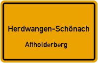Bergstraße in Herdwangen-SchönachAftholderberg