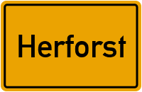 Ortsschild von Gemeinde Herforst in Rheinland-Pfalz