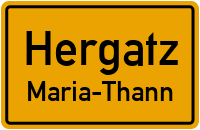 Weiherstraße in HergatzMaria-Thann